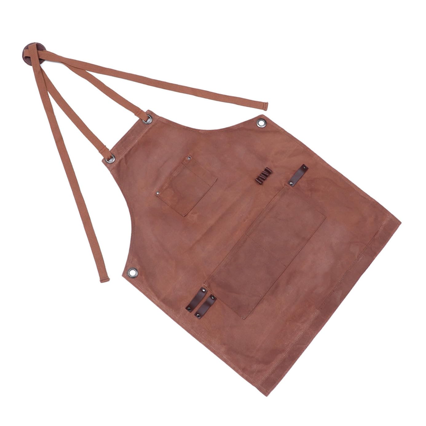 Homoyoyo Delantal De Carpintería Para Taller De Lona Encerada Con Bolsillo Para Herramientas Para Trabajos