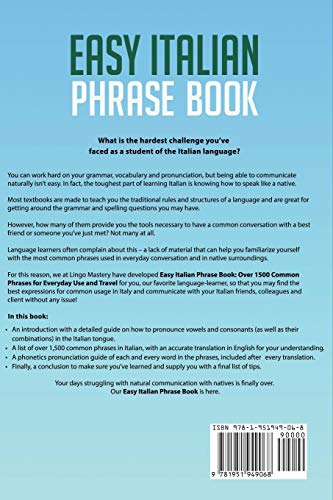 Easy Italian Phrase Book: Over 1500 Common Phrases For Everyday Use And Travel - Thumbnail 2