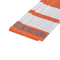 VEVOR Schneestangen, 100 Stk., 1829 mm lang, 7,87 mm Durchmesser, Auffahrtstangen mit 30 cm Stahlbohrern, reflektierende Einfahrtsmarkierung, Fiberglasstangen für Parkplätze, Gehwege, Schneeräumen