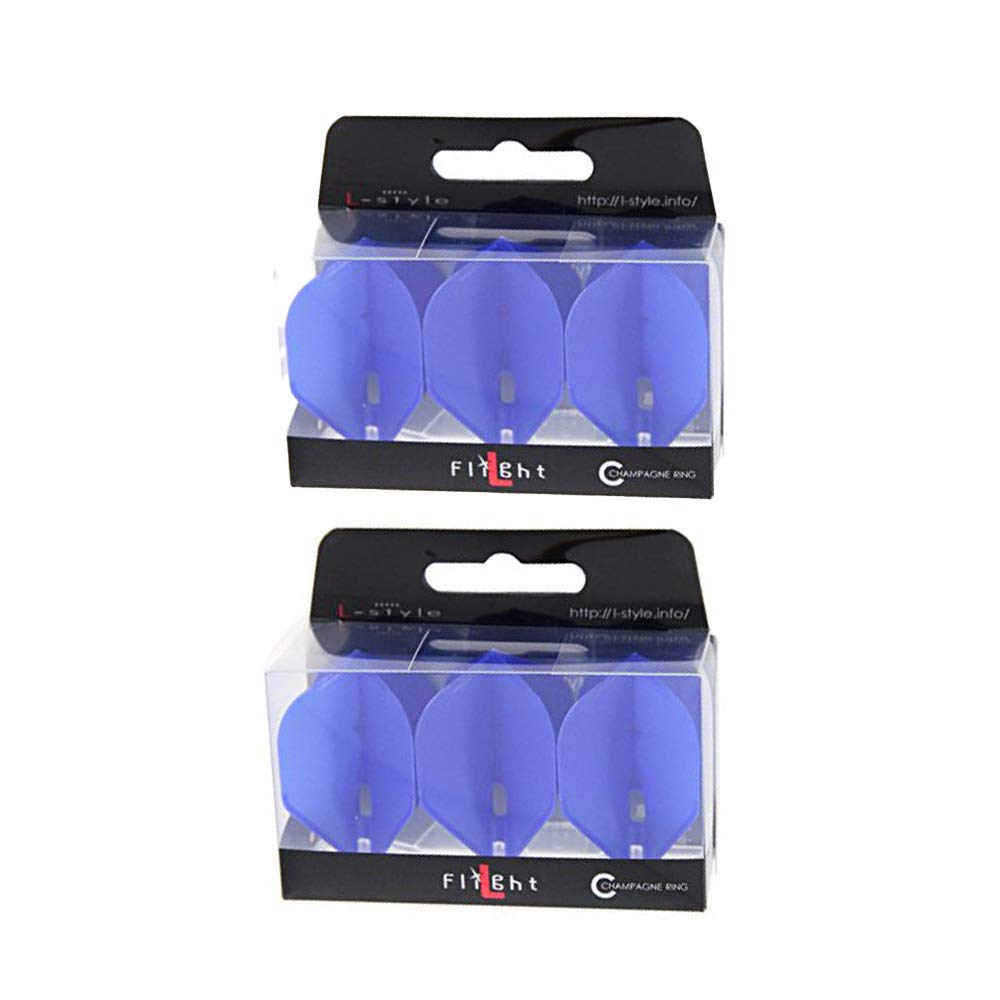 L-style L1 Standard Dart Flights – PRO – Blue – 2 Sets (6 Flights) — image 1