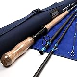 Maximumcatch Spey Fliegenrute 4/5/6/7/9ft 4/6 teilige Fliegenfischen Rute IM10 Kohlefaser-Rute mit Cordura Rohr (14ft(426cm) 9/10wt 6 Teile)