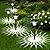 Beau Jardin 8 Pack Solar Pathway Lights Color Changing + Bright White Outdoor Garden Stake Glass LED Stainless Steel Waterproof Landscape Path Lighting for Yard Walkway Driveway Outside Black