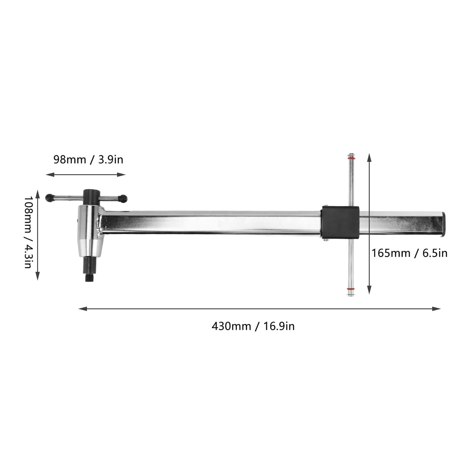 Strumento Professionale Per Allineamento Gancio Deragliatore Bici In Acciaio Inox Con Barra Di Misurazione, Compatibile Con Mountain Bike E Bici Da Strada 20-29 Pollici - 2