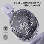 Monster Persona 3rd ANC Active Noise Canceling Headphones, Wireless Bluetooth 5.4 Over-Ear Headphones with 6 Mics, 70H Playtime and 3 EQ Modes, Deep Bass, Foldable Comfort Design for Travel, Purple - Image 5