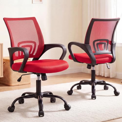 Image of DUMOS Ergonomic Home Office Chair, Executive Mesh Desk Chair, 2 Pack