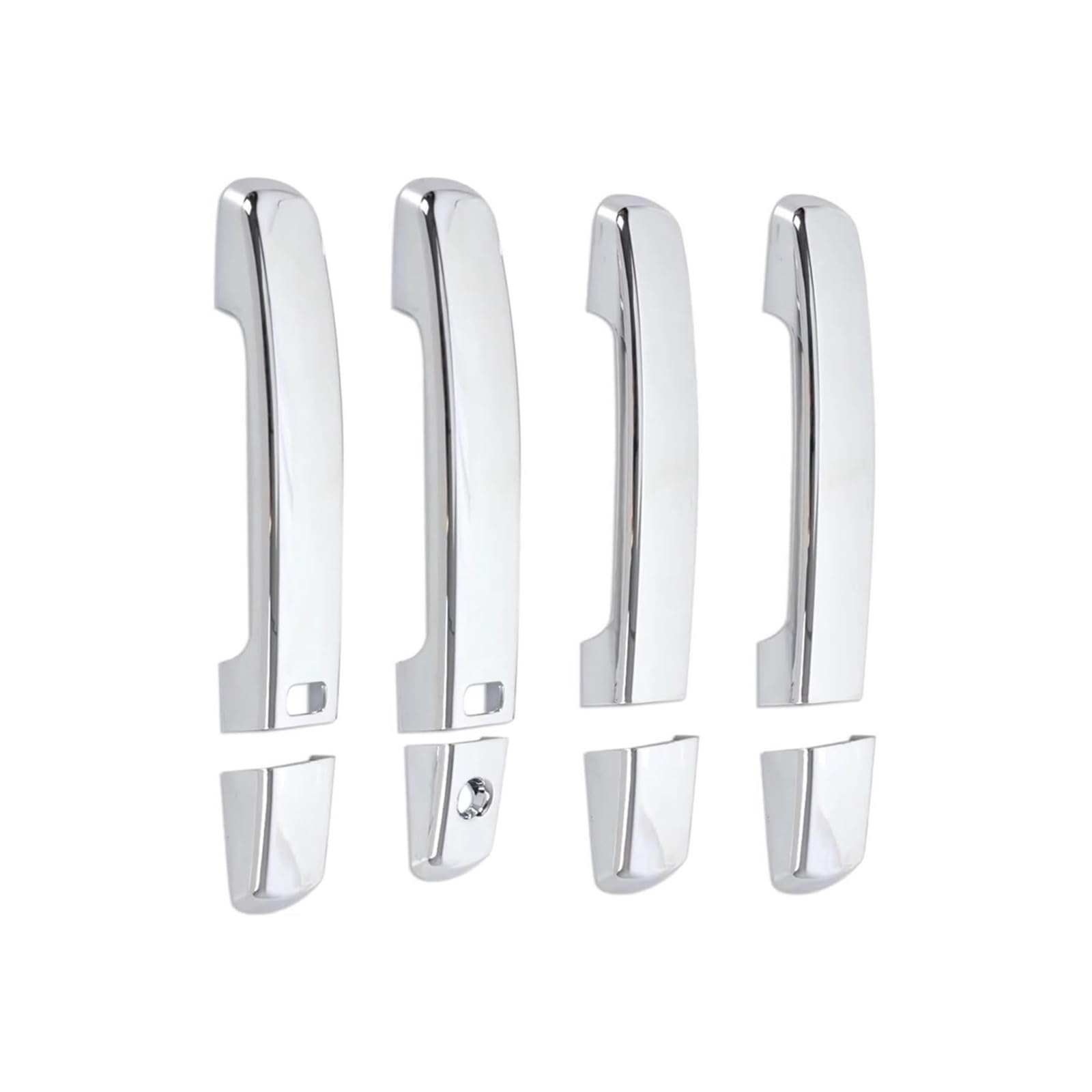DSPOLIMV Outer Door Handle Cap Compatible with Nissan for Maxima 4-Door 2004-2008 for Altima 4-Door/2-Door 2007-2012 Chrome Handle Cover with for Smart Key