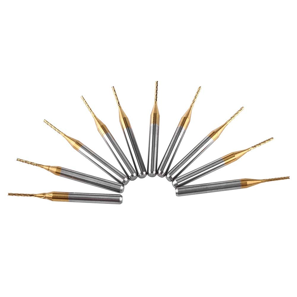 10-tlg HM Schaftfräser-Satz 0,5-3,0mm CNC Fräser für Holz PVC Alu 1/8 Schaft eB 10-tlg HM Schaftfräser-Satz 0,5-3,0mm CNC Fräser für Holz PVC Alu 1/8 Schaft eB