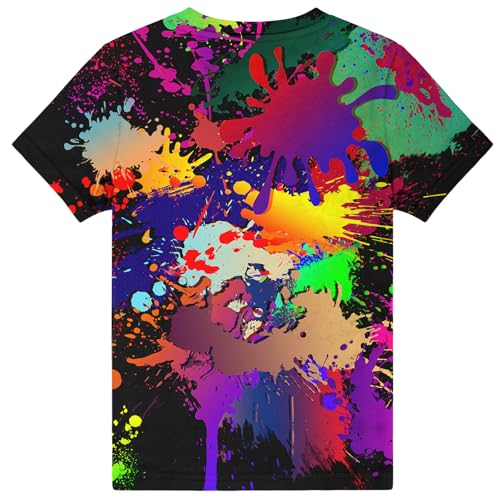 Image of Hgvoetty Boys Girls Graphic T-Shirts Kid 3D Casual Tops Tees for 6-16 Years | Youth Novelty Shirts, Bright Eye-Catching Design, Lightweight and Soft Material, Suit for Daily Sport, Party and School Wear