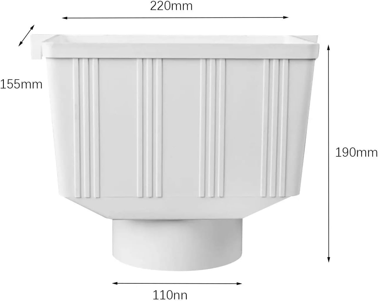 Rain Downspout Connector Rainwater Diverter PVC Drainage For Landscape Gardening(Style C)