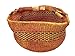 keleafrica African Bolga Weave Market Decoration Basket Medium (Striped)