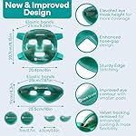 Medi Grade Cooling Ice Face Mask and Cooling Eye Mask for Puffy Eyes & Migraine Relief - Self Care Face Ice Pack with ChillGel Face Ice Mask Technology - Cooling Face Mask, Eye Pads and Bag - Image 3
