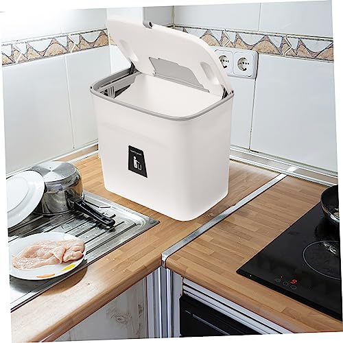 Caneca de basura rectangular blanca para colgar miniatura 7