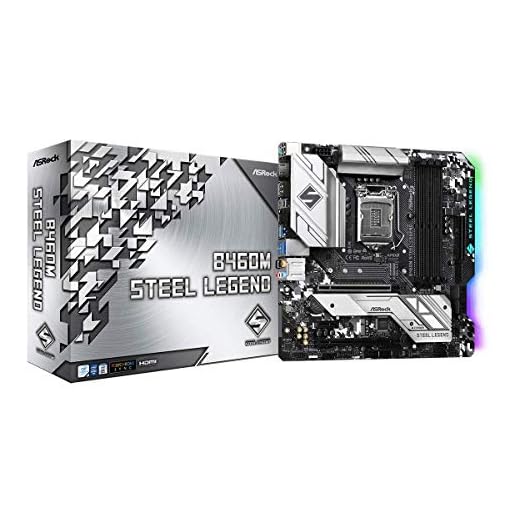ASROCK B460M STEEL LEGEND stöder 10:e generationens Intel® Core™-processorer (uttag 1200) moderkort