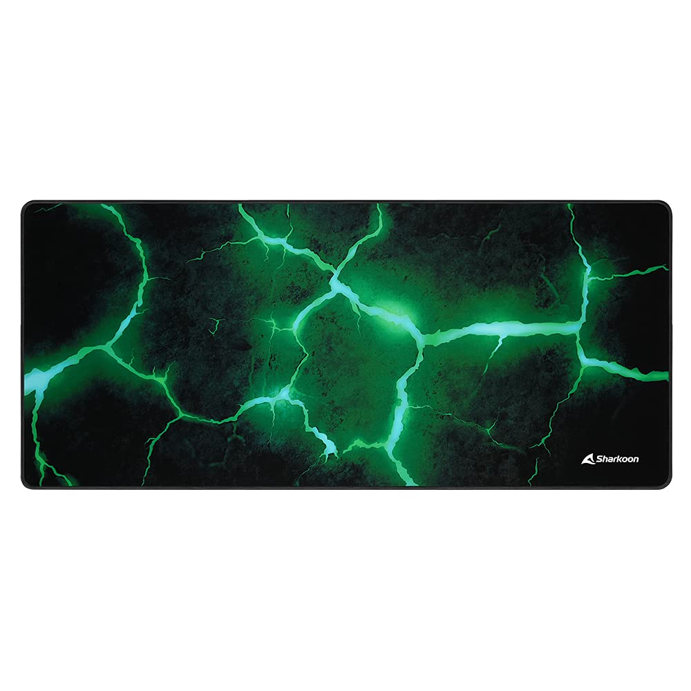 Sharkoon SKILLER SGP40 D10 Tappetino Per Mouse Da Gaming, 100x50 Cm, Superficie In Tessuto Impermeabile, Base Antiscivolo, Bordi Cuciti, Design Fantasia