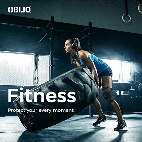 Image of OBLIQ Hinged Knee Braces for Men /Women with Lateral Support Dual Stabilizers - Fits Upto 20 Inches