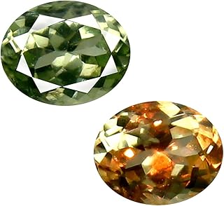 0.39 ct Corte ovalada (5 x 4 mm) Sin calefacción Sin tratar De verde a rojo Cambio de color Alejandrita 100% natural y auténtica Piedra Preciosa Suelta