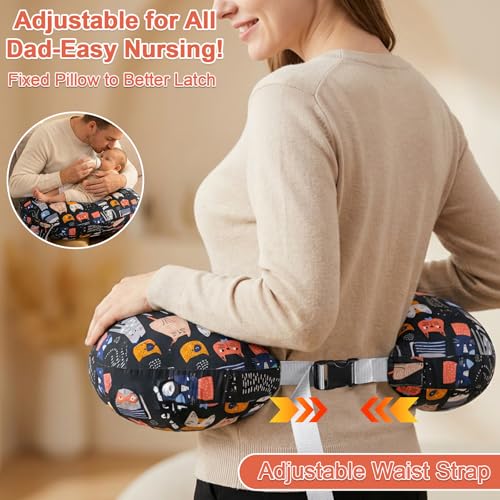 Image of x-vesolje Plus Size Nursing Pillow Wider Support, Breastfeeding Pillow with Adjustable Strap Fit All Body Type, Ergonomic Breast Feeding Pillow, Baby Feeding Pillow for Mom- Max Size /Kitty