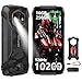 Ulefone RugKing 4 Pro Outdoor Handy Android 15 AI Rugged Smartphone, 10200mAh Akku 16GB+256GB/SD-2TB, Octa-Core 48MP 6.56 Zoll 120Hz, 120LM Super-Fackel/3 Kartenfächer/IP68/IP69K/OTG... Schwarz