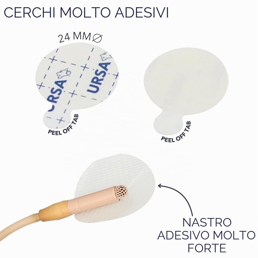 URSA - Confezione di 90 adesivi pretagliati con linguette staccabili, ad alta aderenza, double face, realizzati nel Regno Unito
