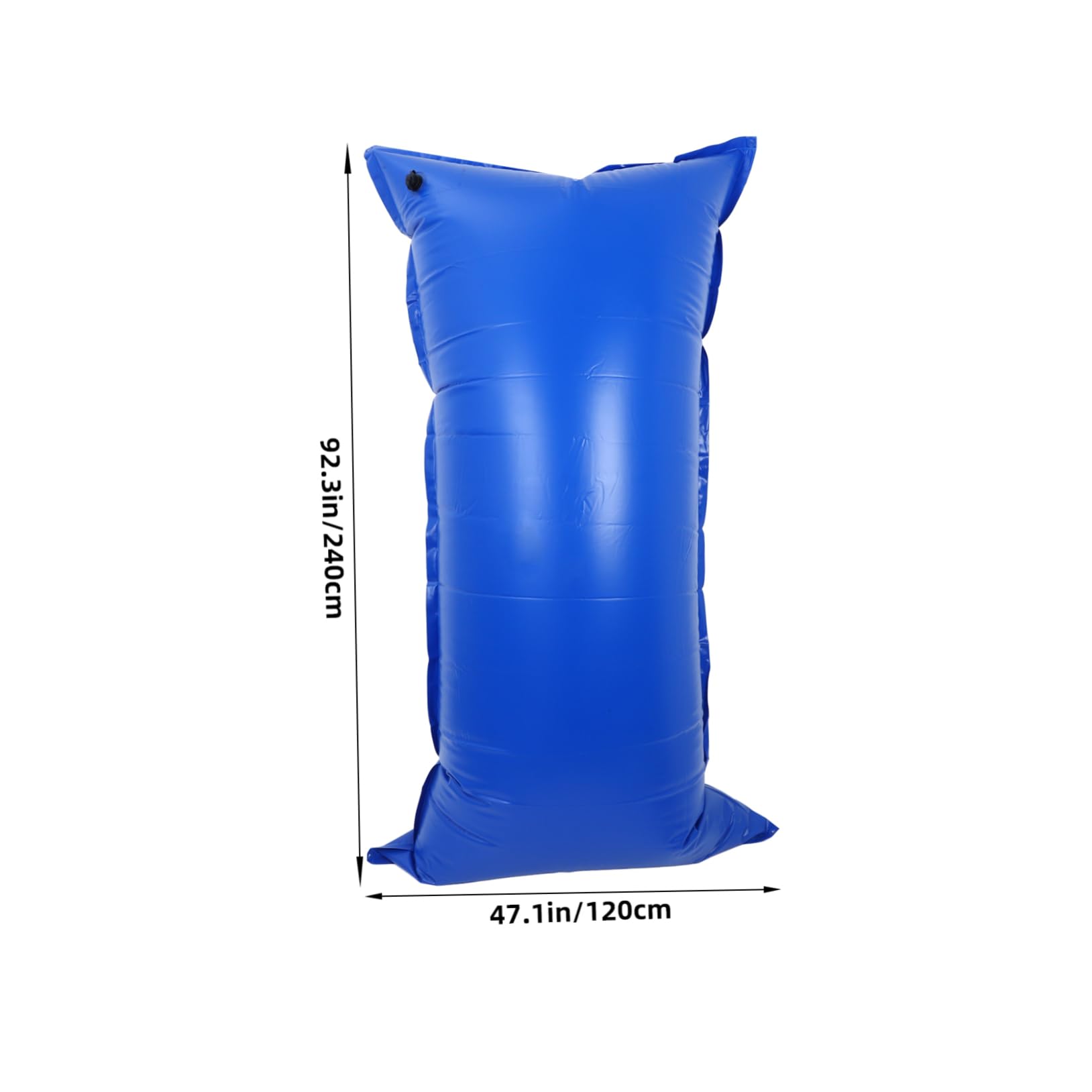 Kisangel Oreiller Gonflable en PVC Bleu pour Hivernage Piscine Hors Sol, Résistant Froid, Prévient Les Déchirures et Fuites d'eau Pendant la Saison Hivernale