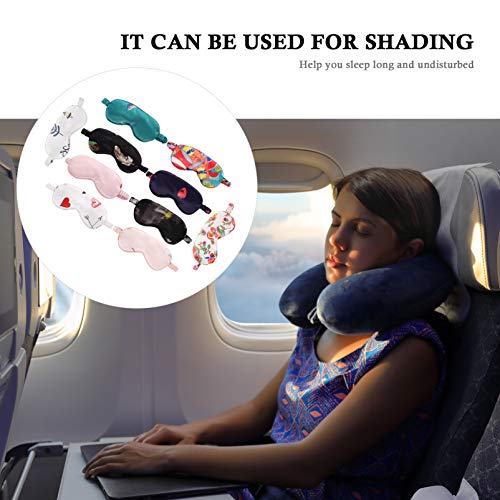 EXCEART 10Pcs Silk Sono Dos Olhos Sombra Blindfold Tampa Do Olho Para Dormir a Noite de Viagem Cochi