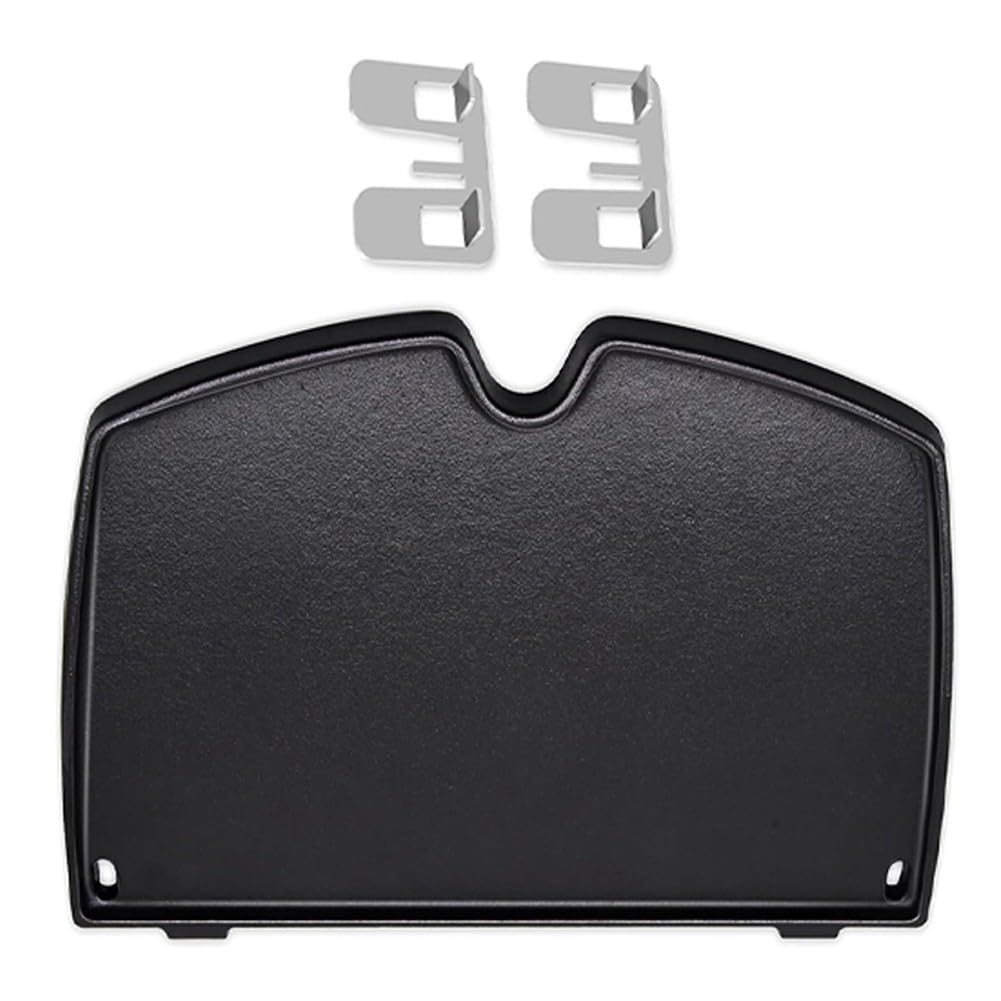 FACAIIO Piastra in ghisa per serie Q1000 Q1200 Q1400, 12,6 x 8,6 pollici BBQ Grill Piastra con distribuzione uniforme del calore