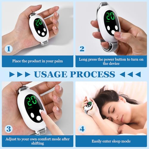 UYGTHI Sleep Aid Device for Adults Anxiety Relief Microcurrent Technology for Insomnia Stress Reduction Portable USB Rechargeable Sleep Support Tool with Adjustable Strap - Image 5