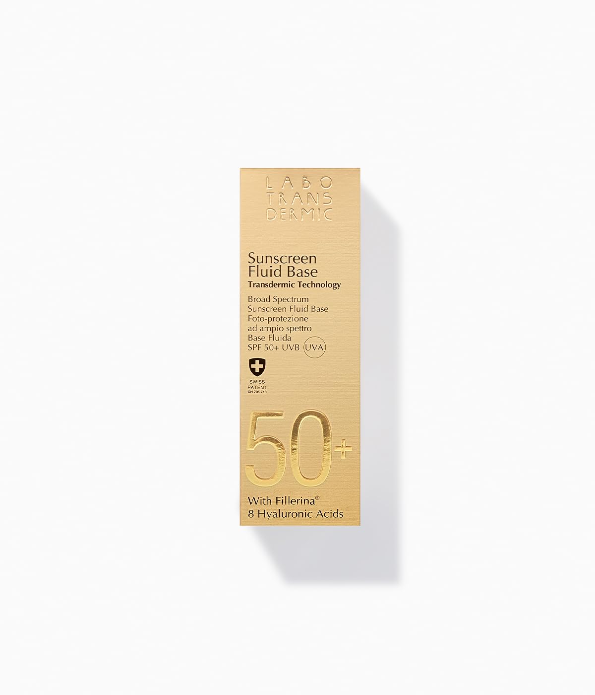 LABO TRANSDERMIC BASE FLUIDA SPF 50+ Emulsione Ricca protezione solare UVA UVB Rich Emulsion contagocce 30ml