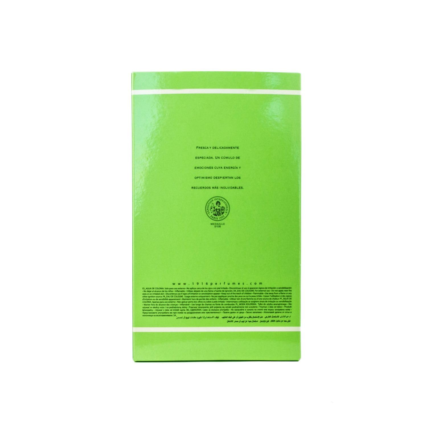 1916 - Limón & Tonka 400 ml, Agua de Colonia Hombre y Mujer, Perfume Unisex, Eau de Toilette Masculina y Femenina, Fragancia Fresca, Cítrica y Delicada, Aroma de Larga Duración