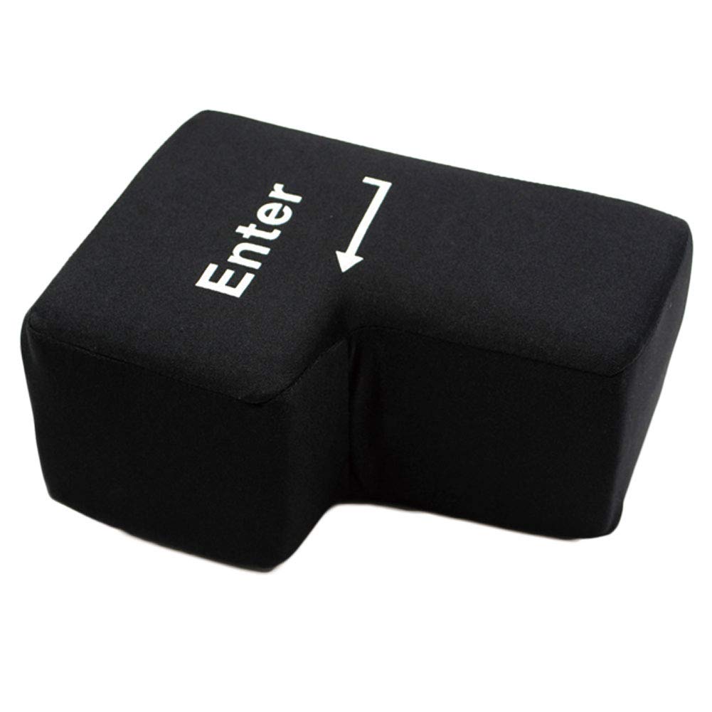 Wudaizhi Wejdź na poduszkę USB Unbreakable Big Enter Button Rzuca poduszkę z komputerem USB Wejście Klucz do Poduszka Biurko
