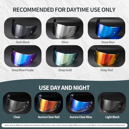 Image of PSLER Assault Rapid Stream Outer Helmet Visor - Motorcycle Helmet Face Shield Accessories Replacement for Assault Rapid Stream Outer FF320 FF353 FF328 FF800,Light Black