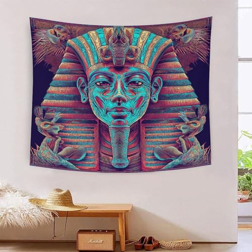 Tapiz de faraón en 3D para pared, póster de poliéster grande de 150x200 cm para decoración del hogar