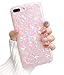 Dailylux iPhone 8 Plus Case,iPhone 7 Plus Case,Glitter Pearly-Lustre Translucent Shell Pattern Sparkle Bling Crystal Clear Soft TPU Back Cover for iPhone 7 Plus/8 Plus 5.5" Girls Women,Colorful