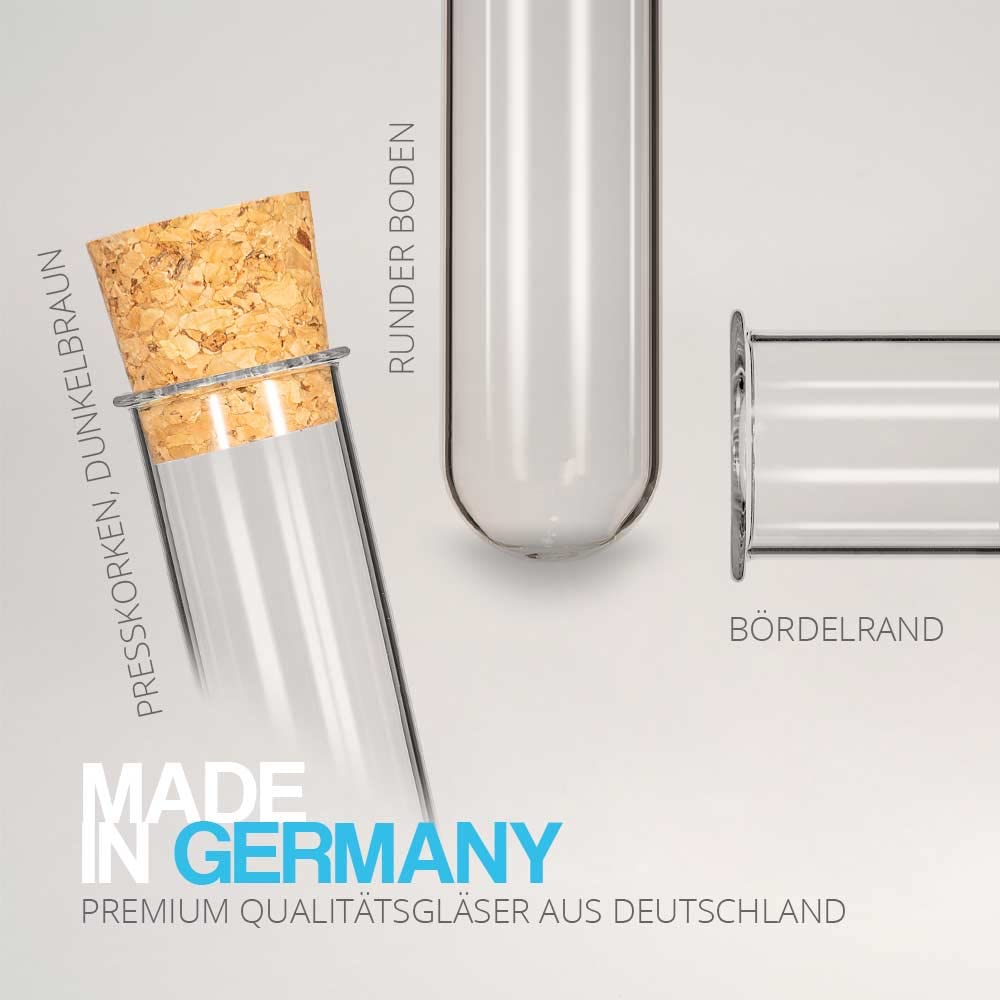 Tuuters Reagenzgläser Reagenzglas aus Glas Laborglas verschiedene Größen Mengen Tuuters Reagenzgläser Reagenzglas aus Glas Laborglas verschiedene Größen Mengen