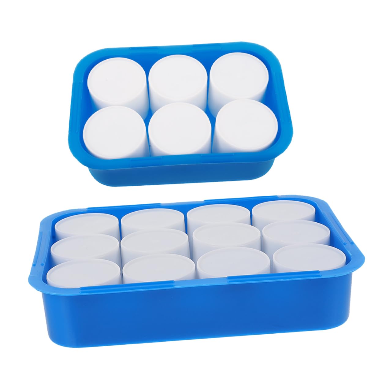 Angoily 2Pcs Durable Paint Mixing Tray with Compartments and Cups for Artists for Outdoor Sketching and Use Lightweight and Portable Design