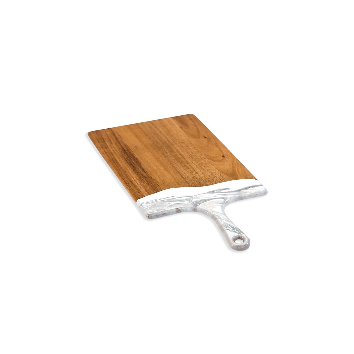 Lynn & Liana Handmade 10-inch x20-inchLarge Acacia Cheeseboard, Marble Design (ACB-1020-MAR)