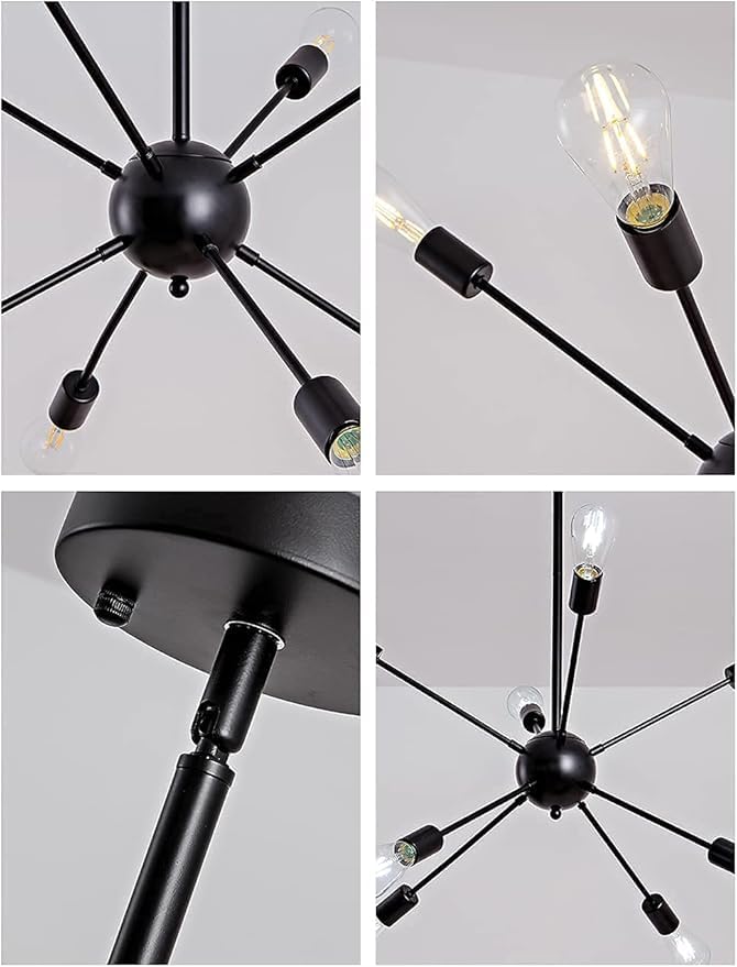 LIODOR Twelve Amber Glass ST-64 Golden Bulb for Pendant Lamps and Chandeliers- Cool White, Warm White and Neutral White, Bulb for Ceiling Lamps and Decoration 3