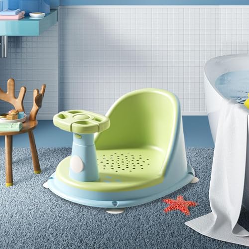 Siège de stable pour bébé avec support confortable et compact pour la douche