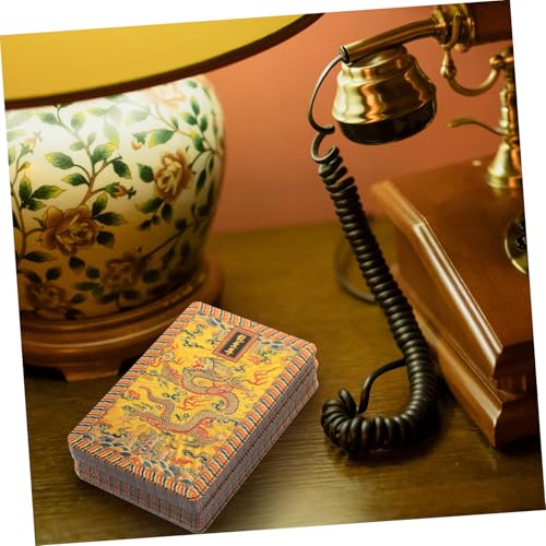 Hohopeti Goldfolie Pokerkarten Wasserdichtes Plastikspiel Glatte Oberfläche Tragbar für Familienparty Festival Dekoration Vielseitiges Kartenspiel Langlebig und Handlich – Bild 7