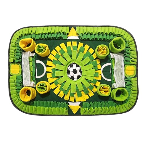 M&Catree Alfombra Olfativa Perros, 75 * 50cm Snuffle Mat fomenta Las Habilidades Naturale Alfombra de Actividades Perros alimentación Entrenamiento - Verde