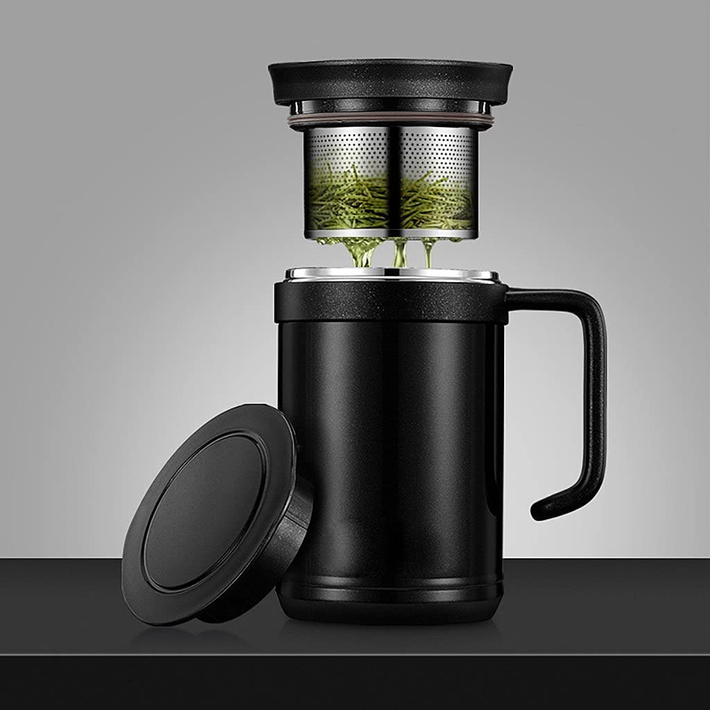 Calentador de frascos, frascos de vacío de Acero Inoxidable, Termo for té, Termo, Taza de té, infusor de té, Botella Termo de 500 ml, Taza térmica