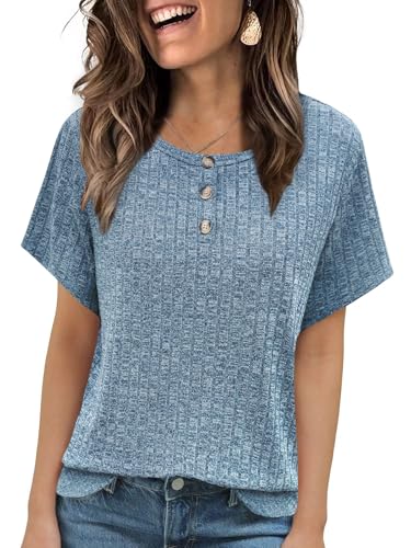 MixShe Women's Ribbed Knit Top - 70% Off Casual Blouse