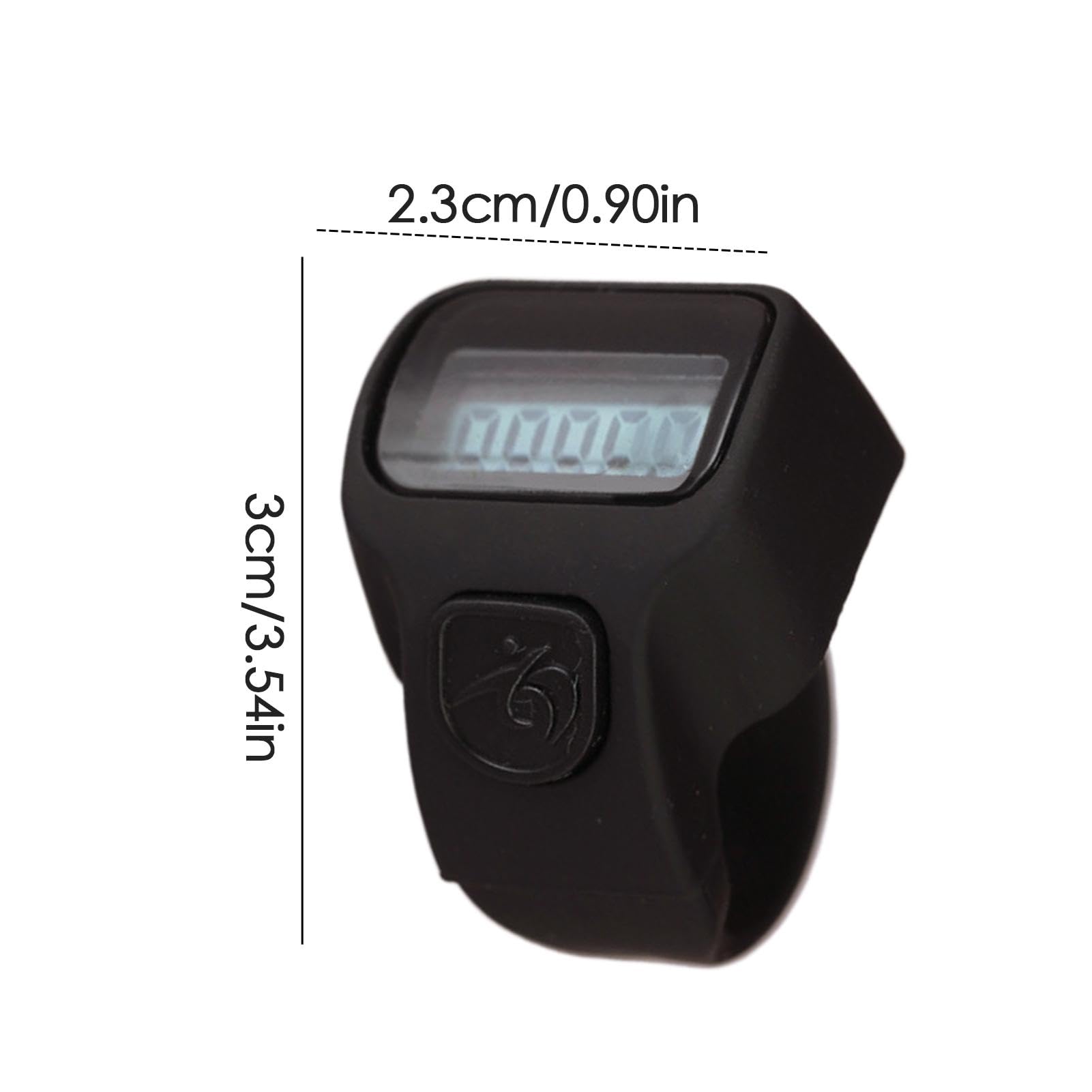 Generico Contatore Dito Palmare Portatile LCD Multifunzionale per Sport Fitness all'aperto