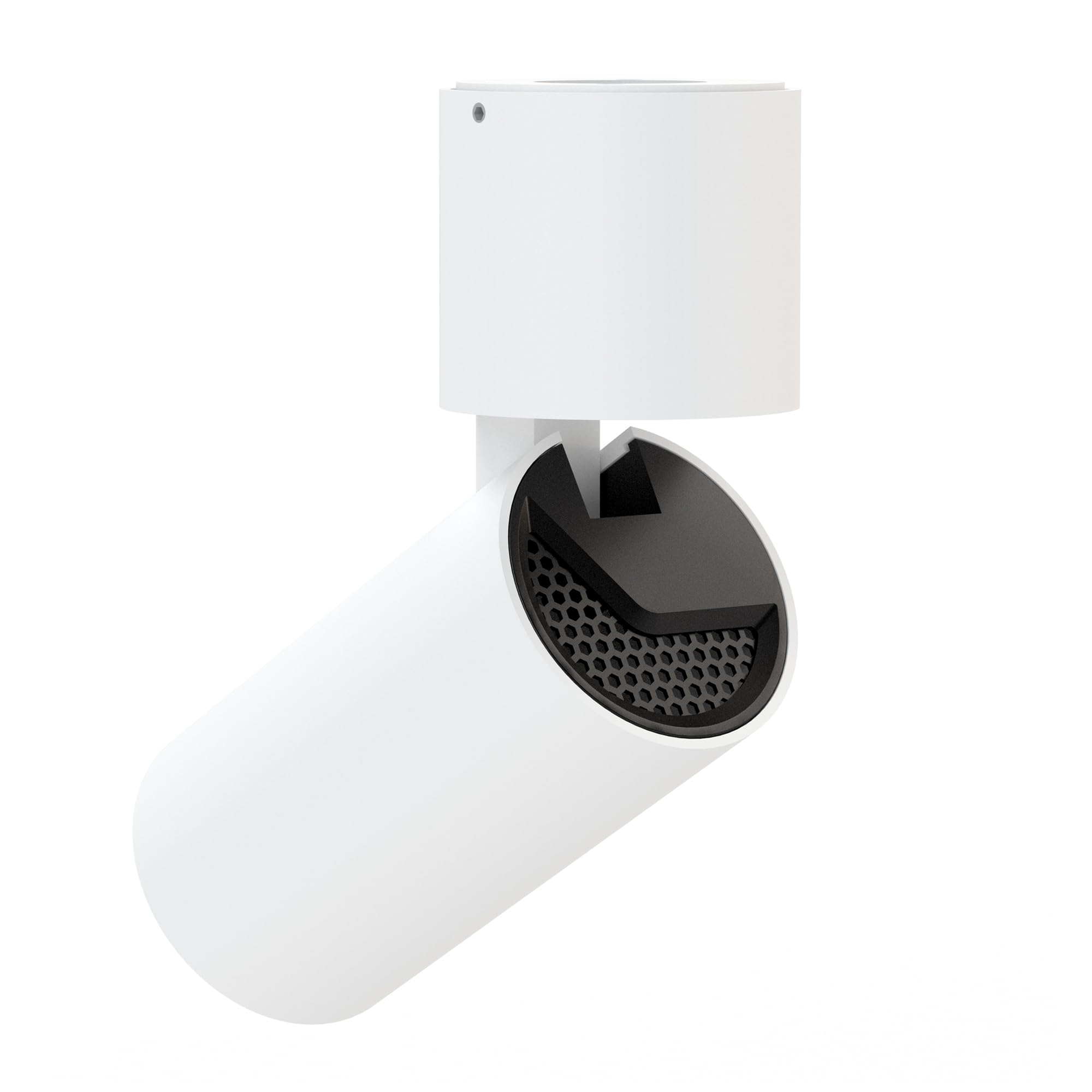 SSC-LUXon POSAO LED Deckenstrahler 1-flammig weiß 20W warmweiß schwenkbar | Heller Aufbaustrahler weiß für Decke & Wand - 1750 Lumen, warmweiß, enger Abstrahlwinkel für Bilder & Shop, schwenkbar, 230V