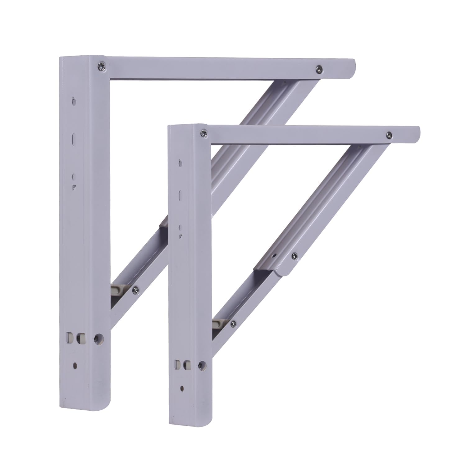 Compal Magic Folding Shelf Table Brackets, Max Load 286 lbs (130 kg) Folding Shelf Table Hinge Wall Mounted, Heavy Duty Powder Coated Steel Collapsible Shelf Bracket, (20 inches) (B094ZL1RJW) Amazon Price History, Amazon Price Tracker