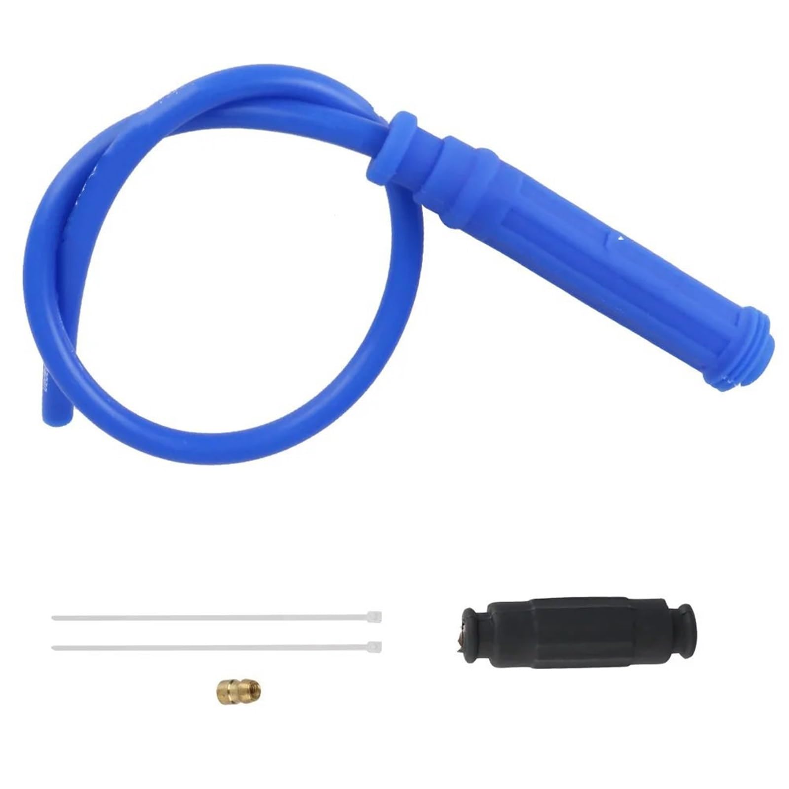 Cewka zapłonowa Cewka Lridium Cable Spark Plug Motocyklowa cewka zapłonowa uniwersalna do wyścigów motocyklowych Go Kart ATV Scooter Moto(Blue)