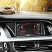 wroadavee Carbon Fiber Center Console GPS Navigation Cover Trim for Audi A5 S5 2008-2016 ( Model B )