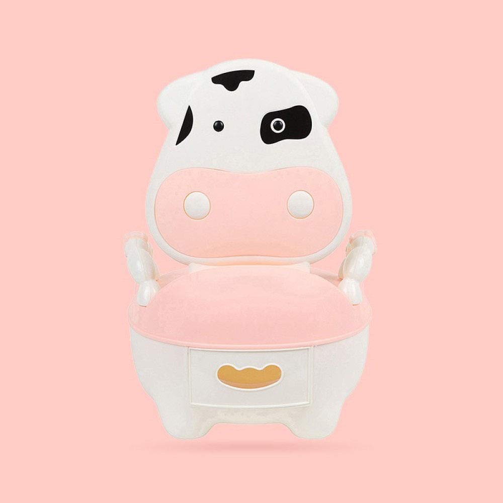 Asiento Escalera WC, Asiento para Silla Potty Training para Niños Y Niñas Animal Potty Cow Blue,A