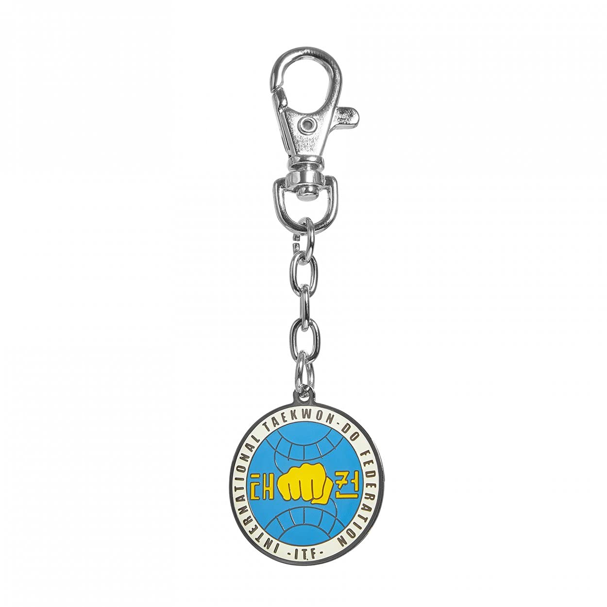 Playwell Unisex Kids White Martial Arts Itf Taekwondo Key Chain (Rings) - New