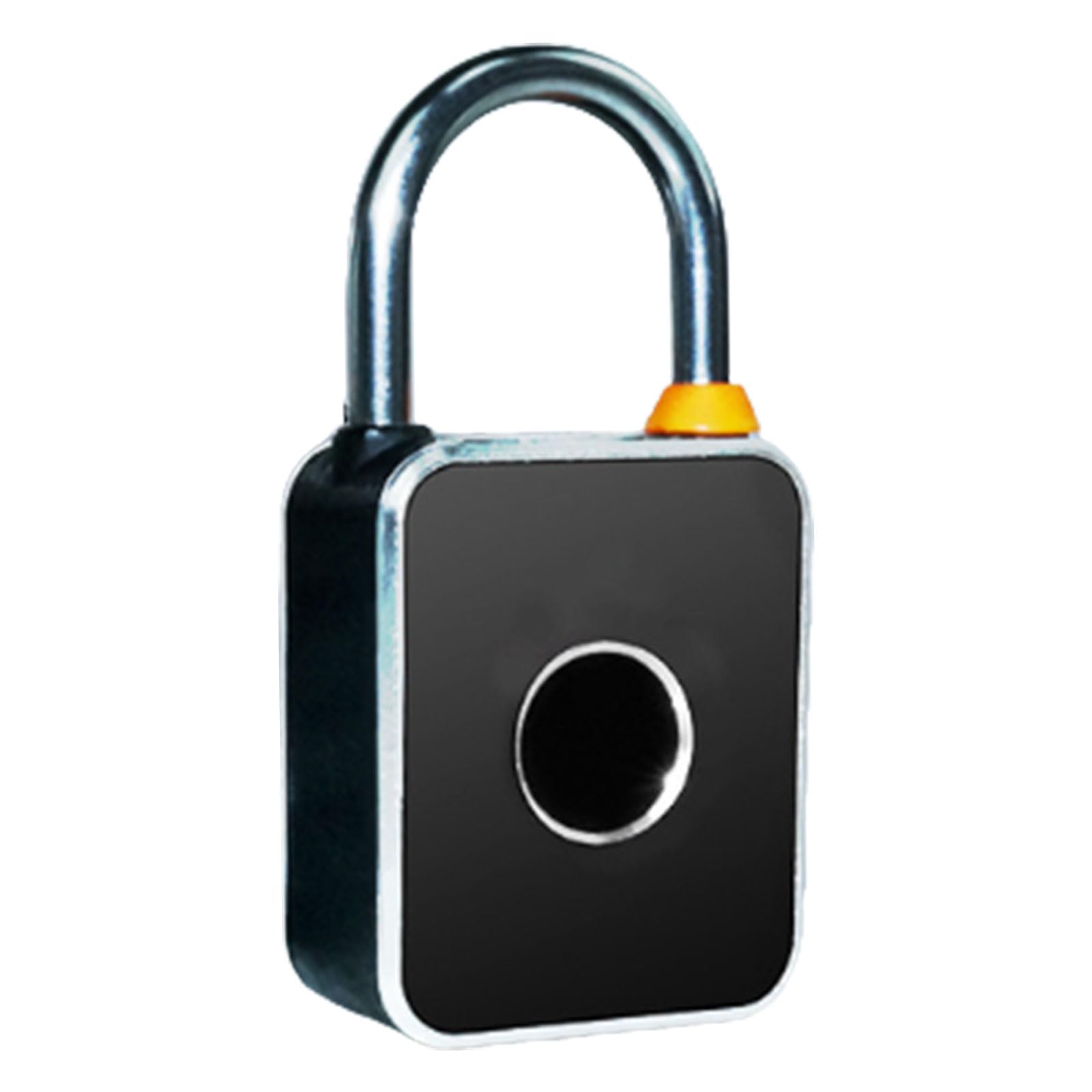 Kalttoy Men's Fingerprint Model Security Intelligent Password Fingerprints Padlock With Touch Screens Keypad For School And Warehouse Suitcases Use Gym Lockers Padlock